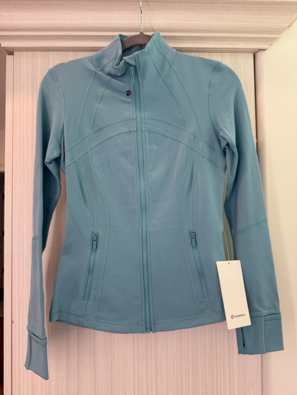 lululemon athletica Light Teal Zip-Up Athletic Define Jacket *Luon Size 6 NWT